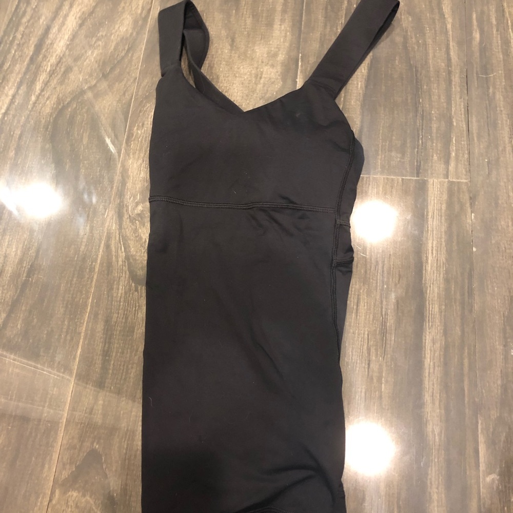 Black lulu lemon workout top. Perfect condition .